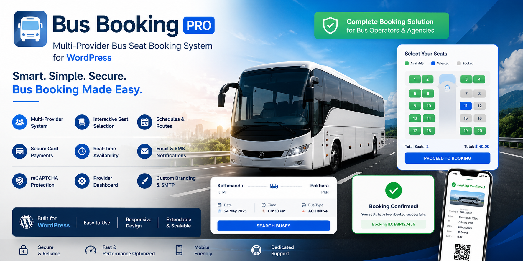 Bus Booking Pro – Multi-Provider Bus Seat Booking System